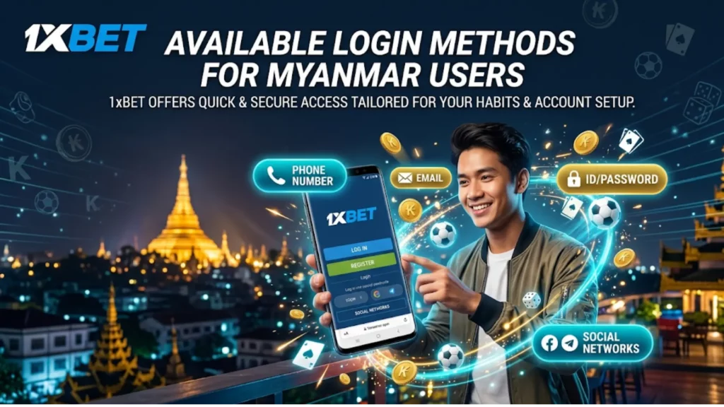 Available Login Methods for Myanmar Users