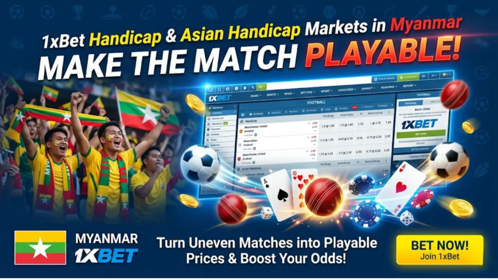 1xBet Handicap and Asian Handicap Markets in Myanmar