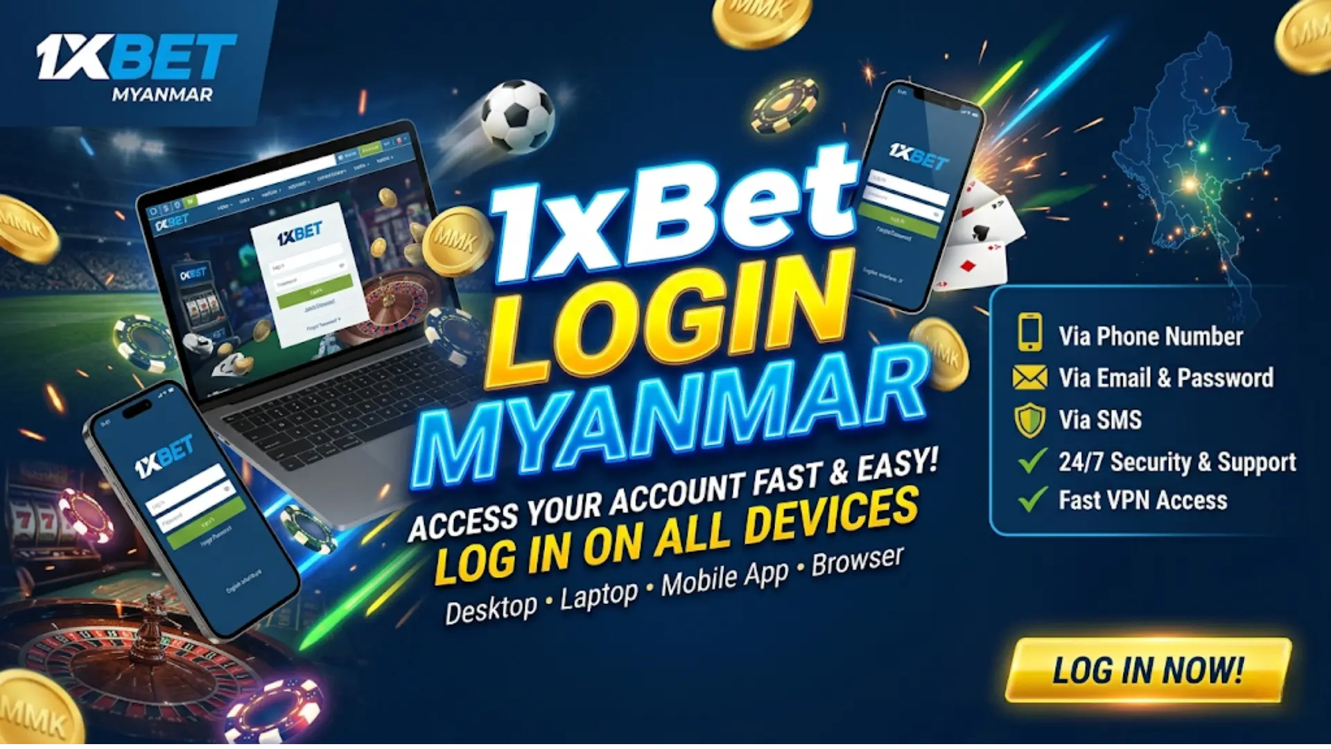 1xBet Login Myanmar – Sign In to Your Account