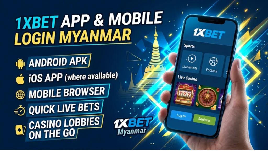 1xBet App and Mobile Login in Myanmar