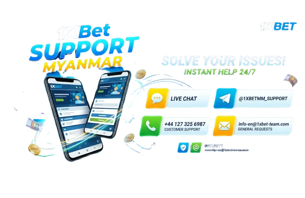 1xBet Support in Myanmar – 24/7 Customer Assistance for Local Players